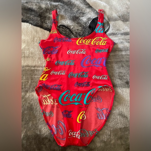 Vintage Coca-Cola swim suit size 12 - Picture 1 of 1